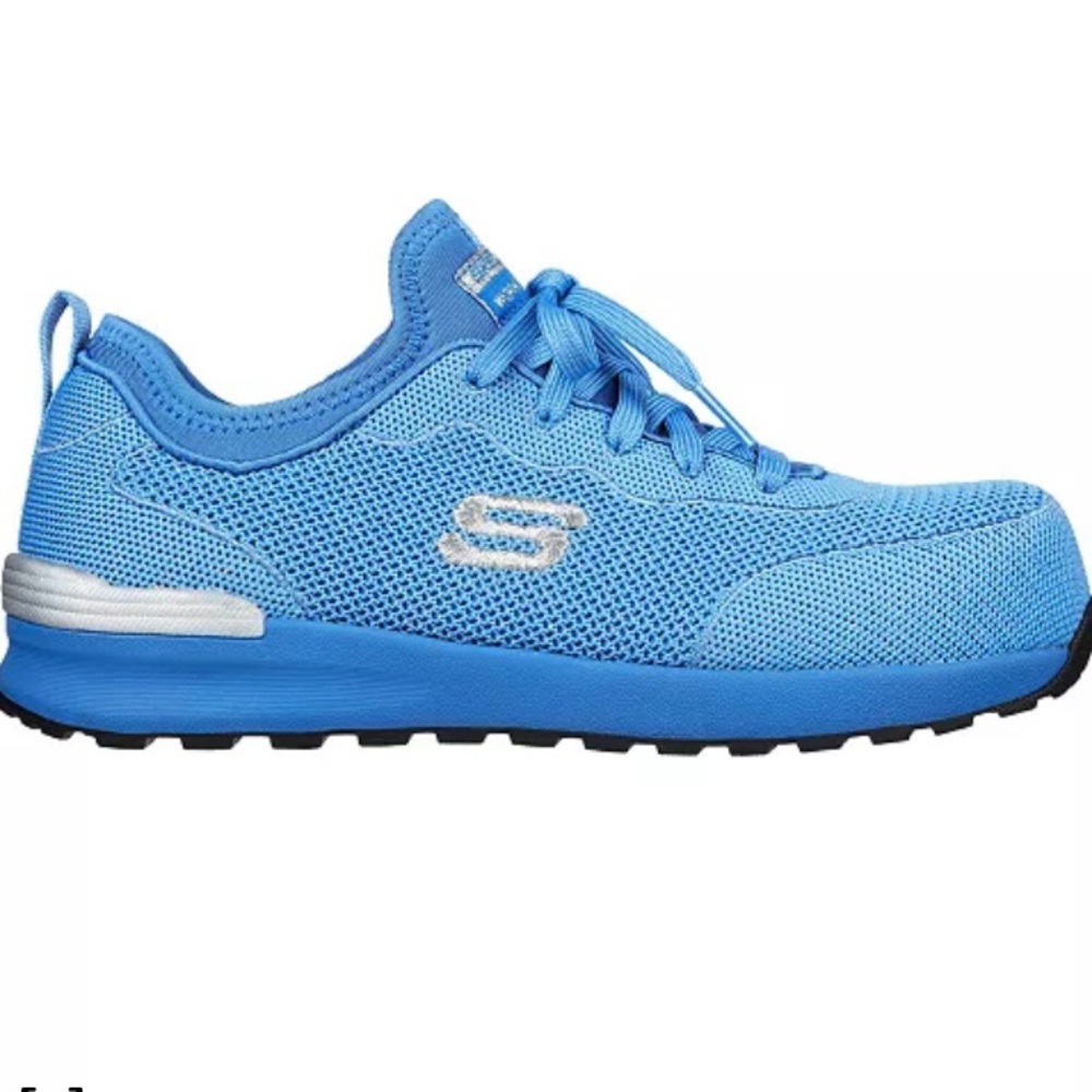 SKECHERS Women's Work Bulklin - Balran Comp Toe Work      Sneakers.-(91/2) Blue.